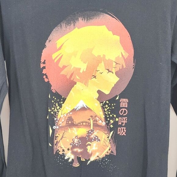 Tee Fury Demon Slayer Tee Breath of Fire Zenitsu Mens Size Small Anime Japanese - Picture 1 of 6